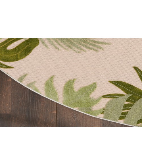 Nourison Aloha Ivory Green ALH40 7 ft. 10 in. Round Rug