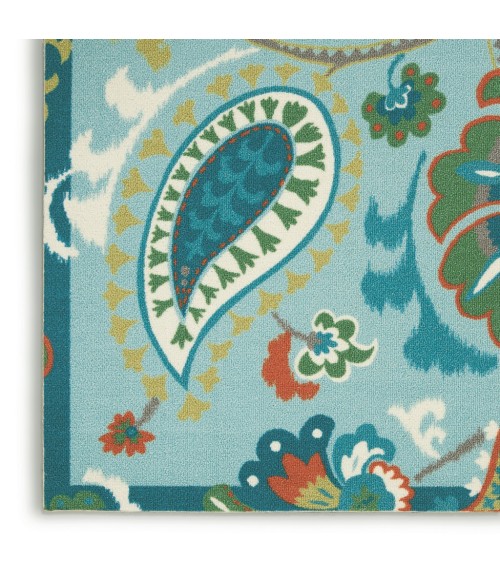Nourison SUN N' SHADE Area Rug Waverly Sun N' Shade Area Rug SND73-Light Blue
