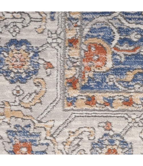 Nicole Curtis Series 4 Area Rug SR402 Light Blue Grey