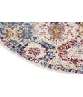 Nourison Grafix Blue Multicolor GRF31 5 ft. 3 in. Round Rug