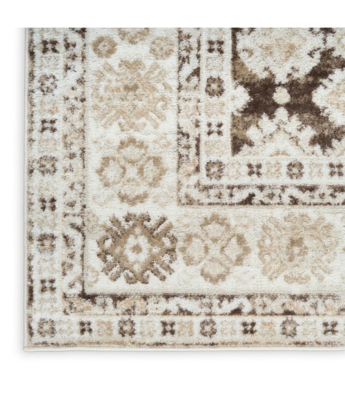 Nourison Dekor Ivory Brown DEK02 2 ft. X 4 ft. Rect. Rug