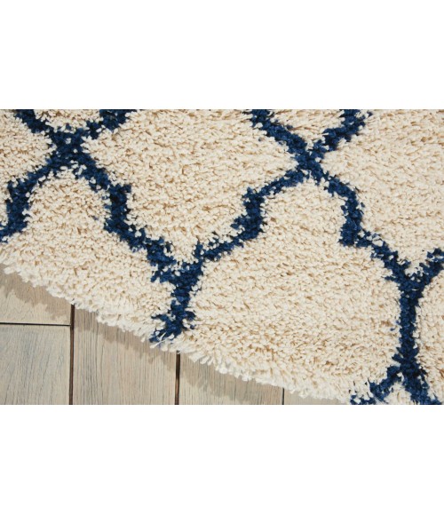 Nourison Amore Round Area Rug AMOR2-Ivory/Blue