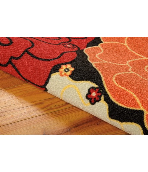 Nourison Home & Garden Area Rug RS021 Black 10' x 13'