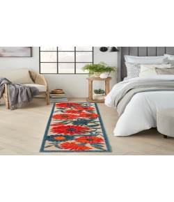 Nourison Aloha Ivory Multicolor ALH33 2 ft. 3 in. X 8 ft. Rectangle Rug