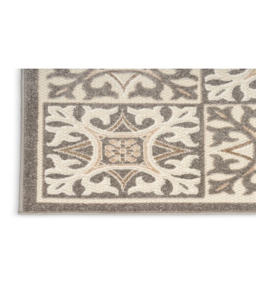 Nourison Aloha Ivory Grey ALH34 2 ft. 8 in. X 4 ft. Rectangle Rug