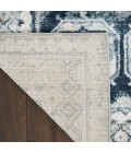 Nourison Dekor Grey Navy DEK01 2 ft. X 4 ft. Rect. Rug
