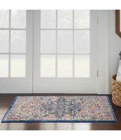 Nourison Ankara Global - Anr15 Grey Navy Area Rug 2 ft. X 4 ft. Rectangle