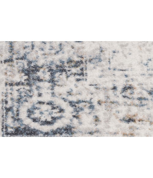 Nourison Astra Machine Washable Ivory Blue ASW16 7 ft. 10 in. X 10 ft. Rectangle Rug