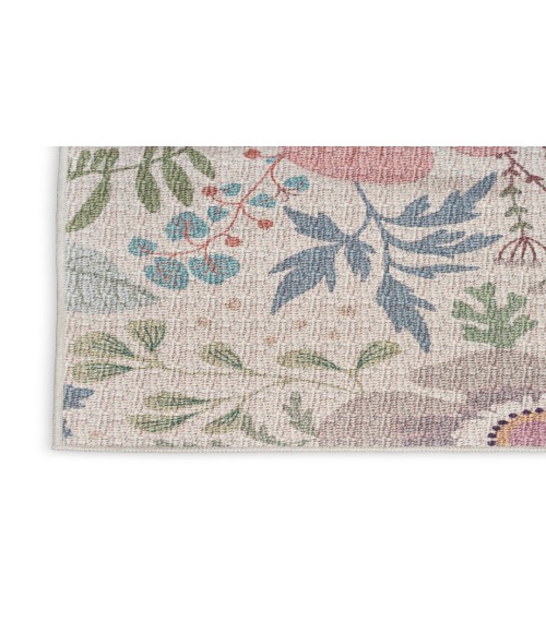 Nourison Nourison Washables Cream Multicolor Rug NWB06 5 ft. 2 in. X 7 ft. Rectangle - Rugs Town Nourison Nourison Washables Cream Multicolor NWB06 5 ft. 2 in. X 7 ft. Rectangle Rug