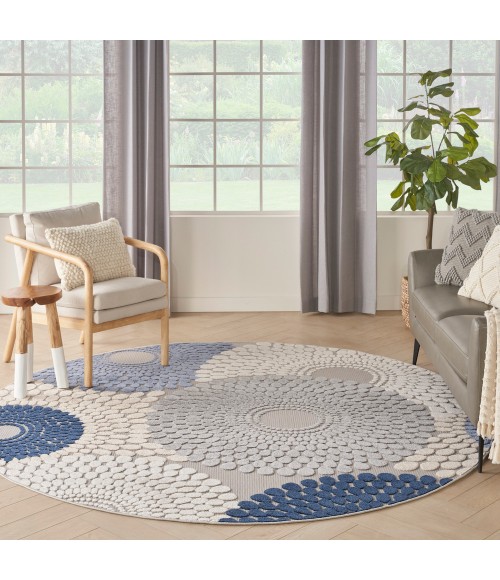Nourison Aloha Area Rug ALH29 Blue/Grey