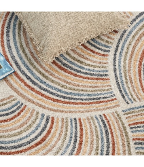 Nourison Astra Machine Washable Area Rug Nourison Astra Machine Washable Area Rug ASW08 Ivory/Multi