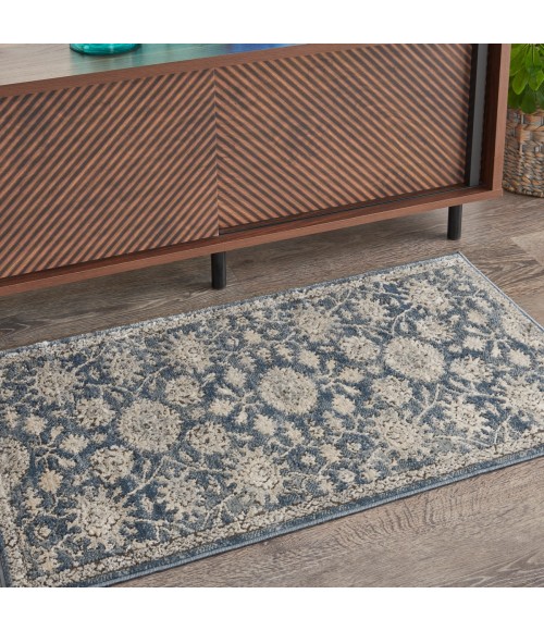 Nourison Quarry Blue Beige Rug QUA06 2 ft. X 4 ft. Rect. - Rugs Town Nourison Quarry Blue Beige QUA06 2 ft. X 4 ft. Rect. Rug