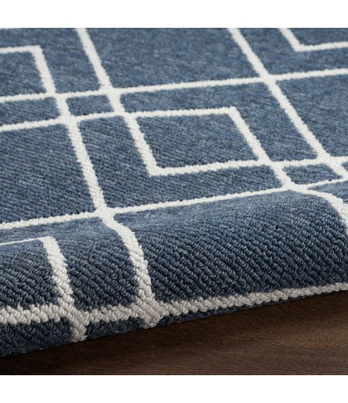Nourison Modern Lines Area Rug MOL01 Denim