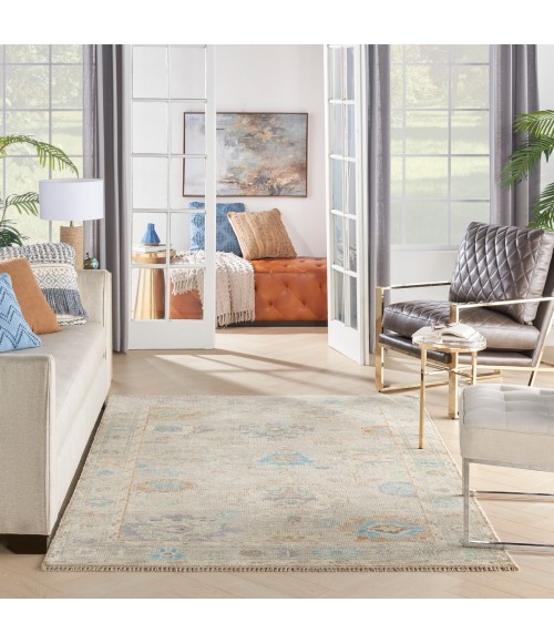 Nourison Odessa Ivory Multicolor ODS07 6 ft. X 8 ft. Rect. Rug