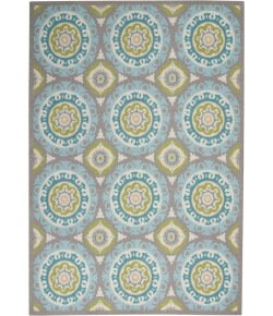 Nourison Wav01/Sun & Shade - Snd16 Jade Area Rug 5 ft. 3 X 7 ft. 5 Rectangle