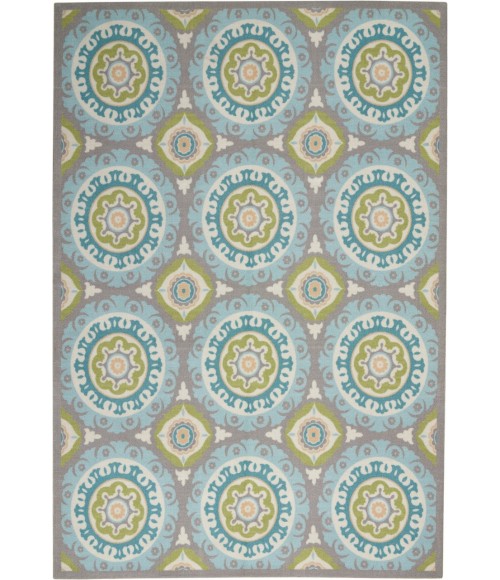 Nourison SUN N' SHADE Area Rug Waverly Sun N' Shade Area Rug SND16-Jade