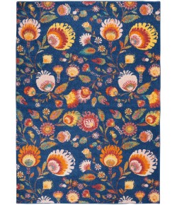 Nourison Allur - Alr08 Navy Multicolor Area Rug 5 ft. 3 X 7 ft. 3 Rectangle