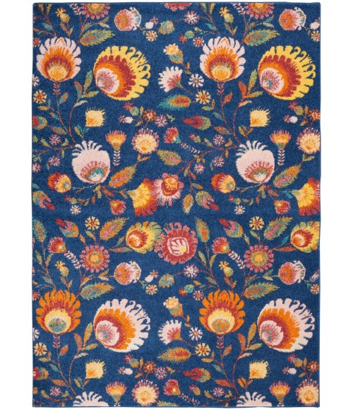 Nourison Allur Area Rug ALR08-Navy Multicolor
