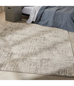 Calvin Klein Ck024 Irradiant - Irr01 Cream Black Area Rug 3 ft. 11 in. X 5 ft. 11 in. Rectangle