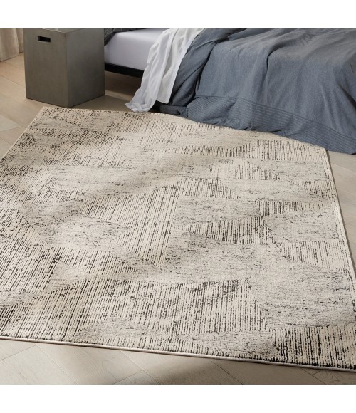 Calvin Klein Irradiant Area Rug IRR01 Cream Black