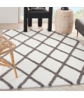 Nourison FEATHER SOFT Area Rug Nourison Feather Soft Area Rug FEA01-Ivory Charcoal