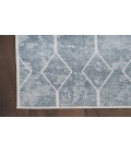 Nicole Curtis Machine Washable Series 1 Blue Grey SR107 2 ft. X 3 ft. 9 in. Rectangle Rug