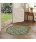Nourison Home Easy Care Green NES01 4 ft. Round Rug