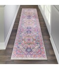 Nourison Passion Runner Area Rug PSN20-Light Grey/Pink