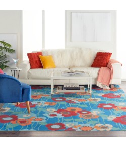 Nourison Wav01/Sun & Shade - Snd27 Bluebell Area Rug 10 ft. X 13 ft. Rectangle