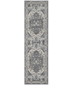 Nourison Quarry 2ft. 2in. x 10ft. Navy Ivory Vintage Indoor Rug