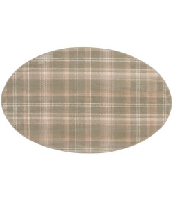 Nourison Home Grafix GRF03 Olive 5 ft. 3 in. Round Area Rug