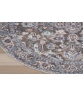 Nicole Curtis Machine Washable Series 1 Olive Ivory SR104 5 ft. 3 in. Round Rug