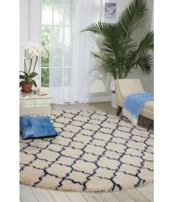 Nourison Amore - Amor2 Ivory Blue Area Rug 7 ft. 10 X Round