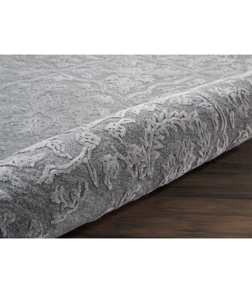 Nourison Opaline Area Rug OPA14-Charcoal/Silver