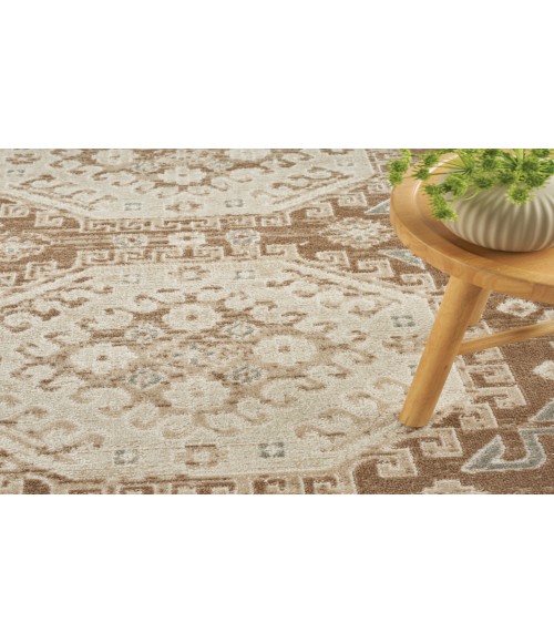 Nourison Serenity Home Ivory Mocha SRH01 3 ft. 11 in. X 5 ft. 11 in. Rectangle Rug
