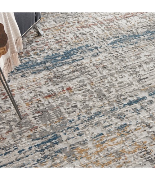 Nourison Rustic Textures Area Rug RUS14-Light Grey Multi