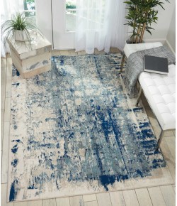 Nourison Maxell - Mae16 Ivory Blue Area Rug 5 ft. 3 X 7 ft. 3 Rectangle