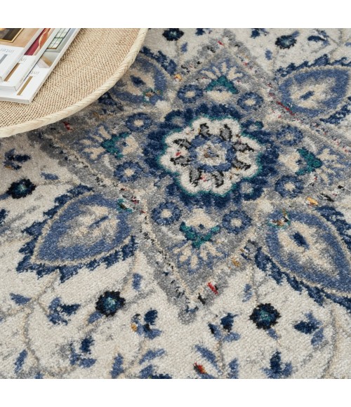Nourison Passion Area Rug PSN22 Grey/Beige 5'3" x 7'3"