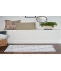 Nicole Curtis Machine Washable Series 1 Ivory Blue SR110 2 ft. X 3 ft. 9 in. Rectangle Rug