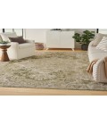 Nourison Astra Machine Washable Ivory Green ASW12 7 ft. 10 in. X 10 ft. Rectangle Rug