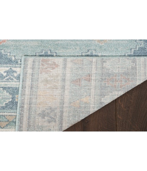 Nourison Washable Decor Light Blue WSD03 7 ft. 10 in. X 10 ft. Rectangle Rug