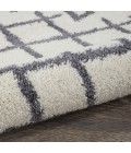 Nourison Moroccan Shag Runner Area Rug MRS01-White