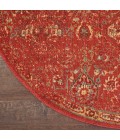 Nourison Somerset Round Area Rug ST90-Brick