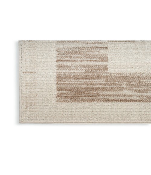 Nourison Serenity Home Mocha Ivory SRH07 5 ft. 3 in. X 7 ft. 3 in. Rectangle Rug