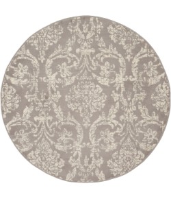 Nourison Jubilant - Jub09 Grey Area Rug 5 ft. 3 X Round
