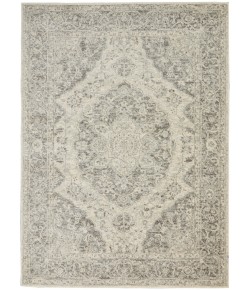 Nourison Tranquil(Traql) - Tra05 Ivory Grey Area Rug 4 ft. X 6 ft. Rectangle
