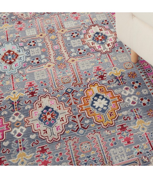 Nourison VINTAGE KASHAN Area Rug Nourison Vintage Kashan Area Rug VKA05-Grey/Multi