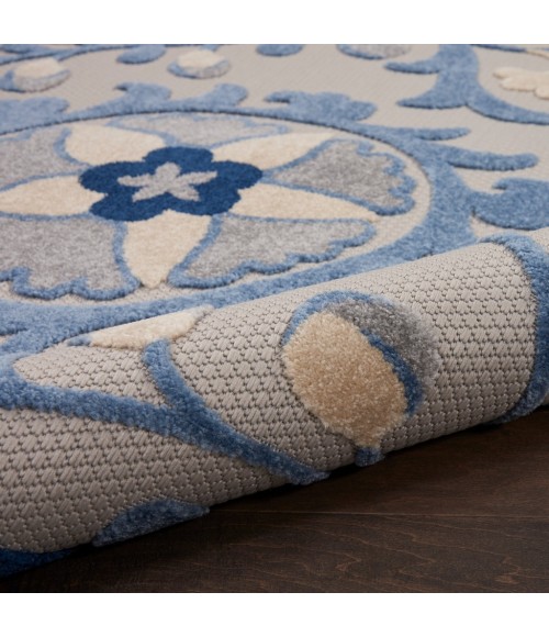 Nourison ALOHA Area Rug Nourison Aloha Area Rug ALH17-Blue/Grey