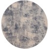 Nourison Home Rustic Textures RUS02 Blue Ivory 5 ft. 3 in. Round Area Rug