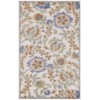 Nourison Aloha Ivory Blue ALH17 2 ft. 8 in. X 4 ft. Rectangle Rug